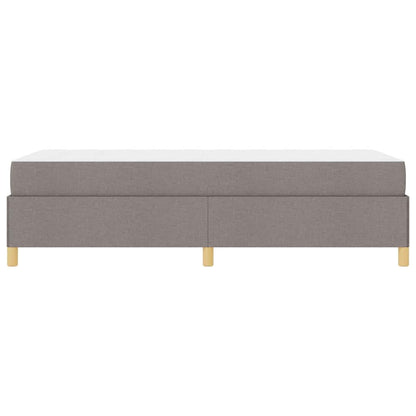 Bettrahmen mit Matratze Taupe 90 x 200 cm Stoff