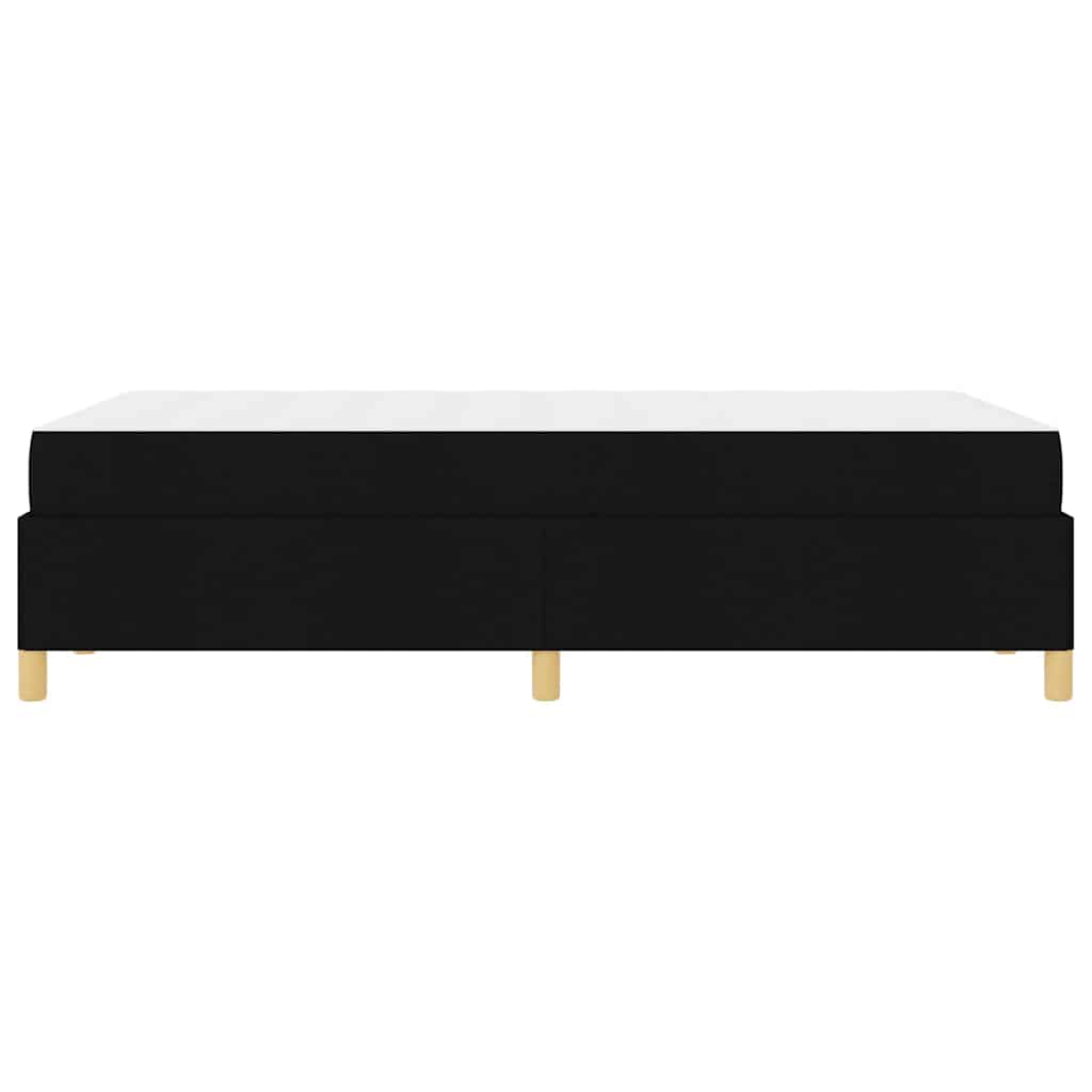 Boxspringbett Schwarz und Weiß und Schwarz 120 x 190 cm Stoff