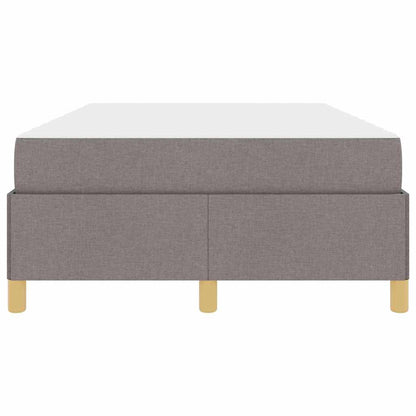 Bettrahmen mit Matratze Taupe 120 x 190 cm Stoff