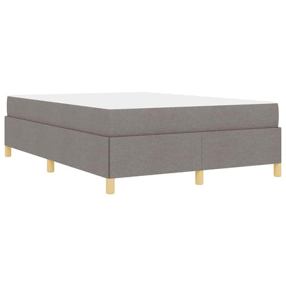 Bettrahmen mit Matratze Taupe 140 x 200 cm Stoff