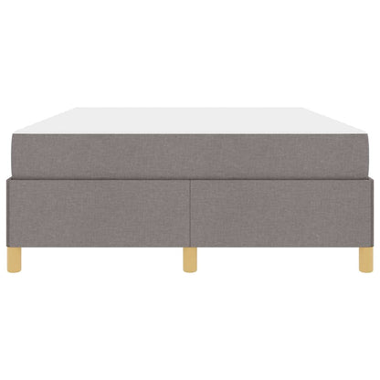 Bettrahmen mit Matratze Taupe 140 x 200 cm Stoff
