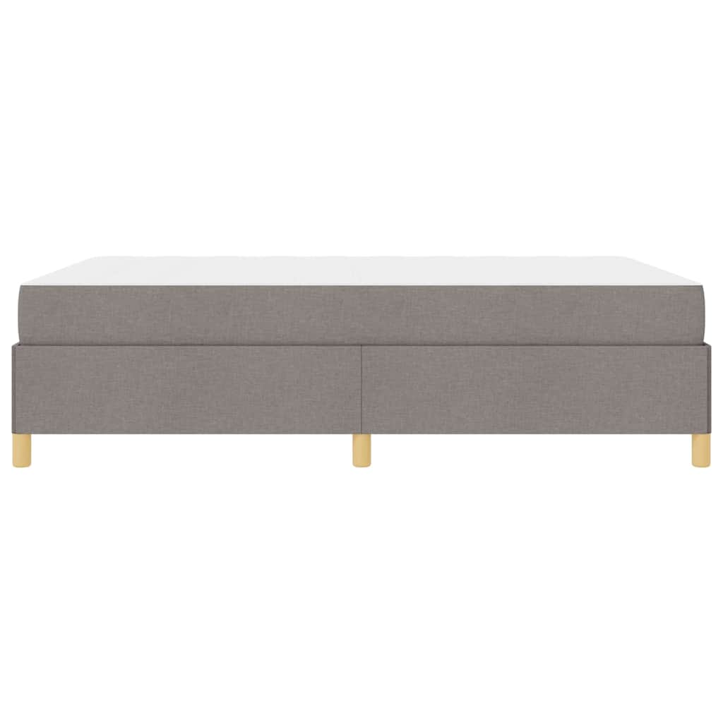 Bettrahmen mit Matratze Taupe 140 x 200 cm Stoff