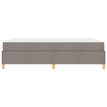 Bettrahmen mit Matratze Taupe 140 x 200 cm Stoff