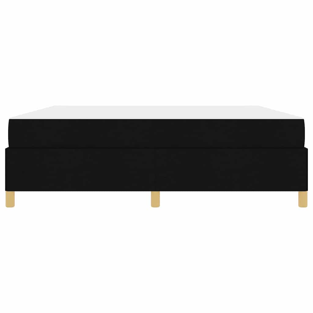 Boxspringbett Schwarz und Weiß und Schwarz 180 x 200 cm Stoff