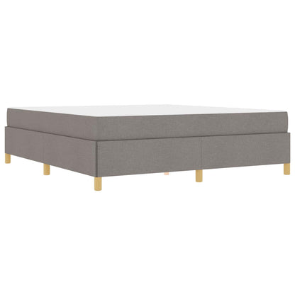Bettrahmen mit Matratze Taupe 180 x 200 cm Stoff