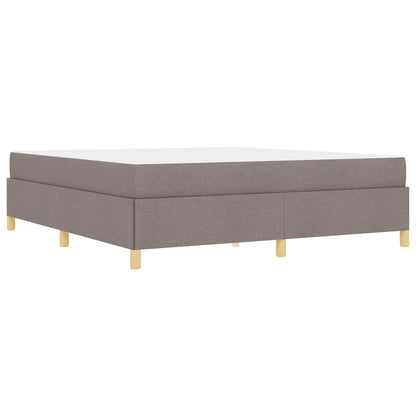 Bettrahmen mit Matratze Taupe 180 x 200 cm Stoff