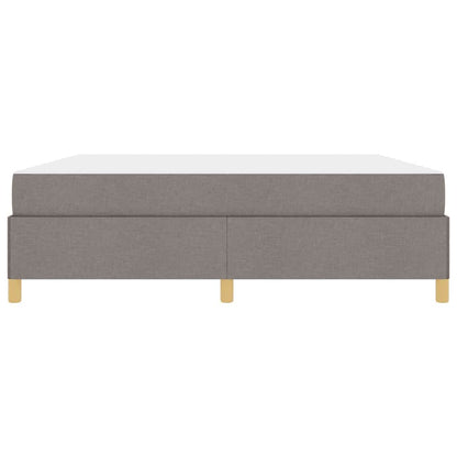 Bettrahmen mit Matratze Taupe 180 x 200 cm Stoff
