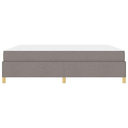 Bettrahmen mit Matratze Taupe 180 x 200 cm Stoff