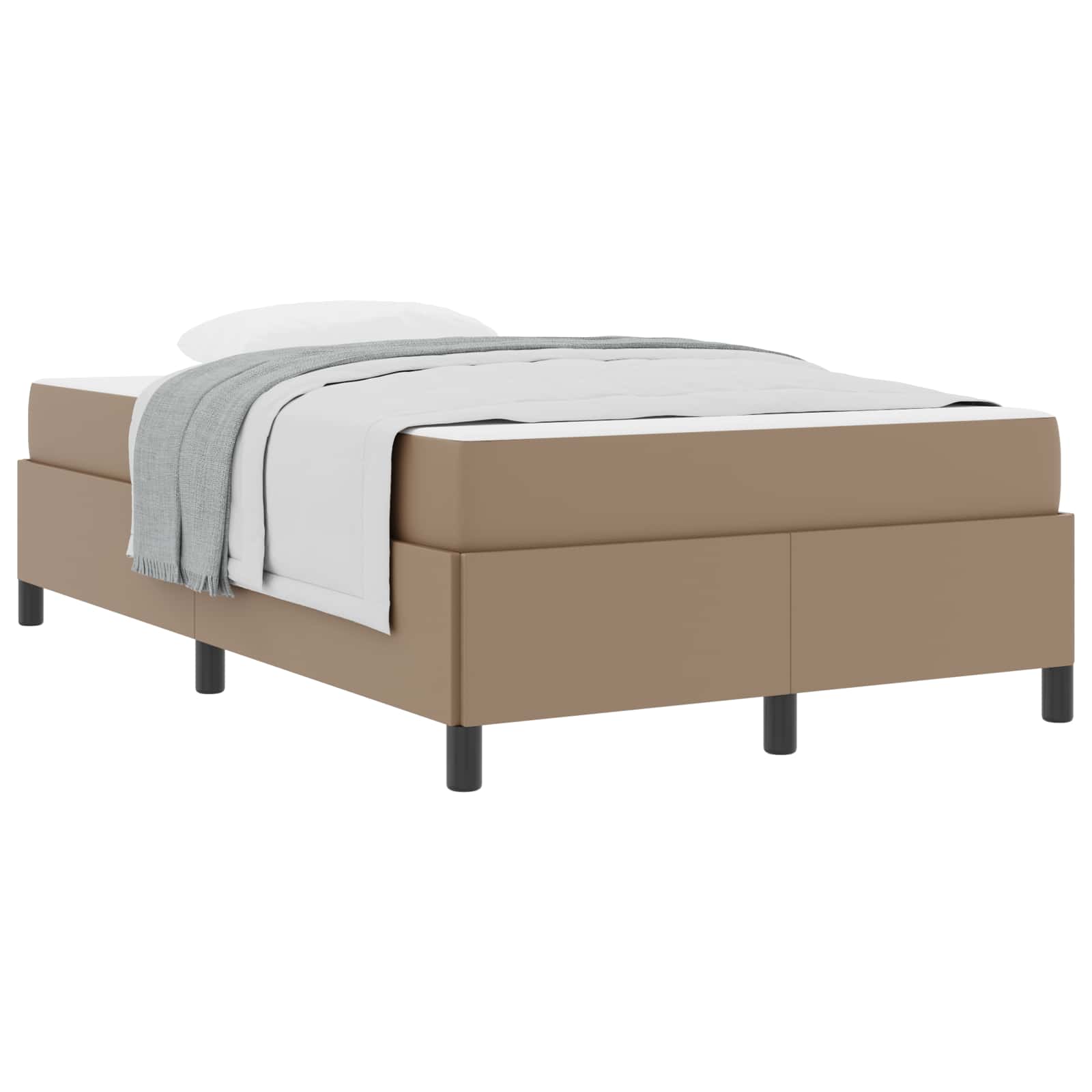 Bettrahmen mit Matratze Cappuccino 120 x 200 cm Stoff