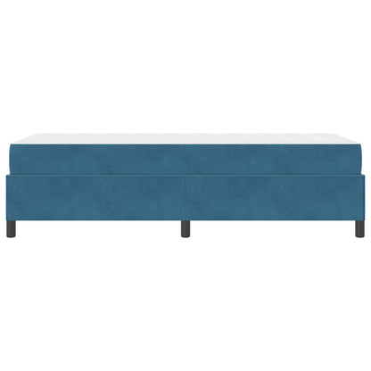 Bettrahmen mit Matratze Dunkelblau 80 x 200 cm Stoff