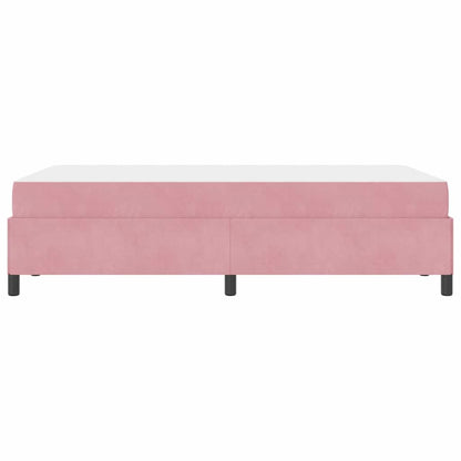 Bettrahmen mit Matratze Rosa 120 x 190 cm Stoff