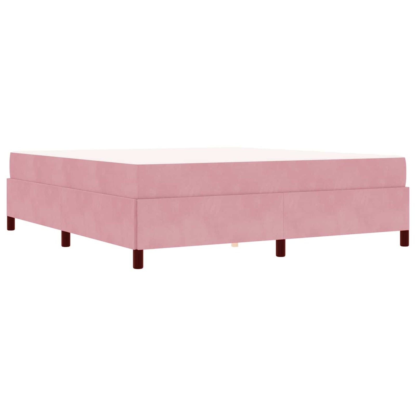 Bettrahmen mit Matratze Rosa 180 x 200 cm Stoff