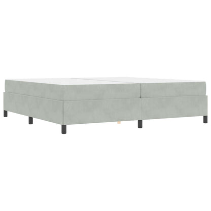Bettrahmen Hellgrau 200 x 200 cm Stoff