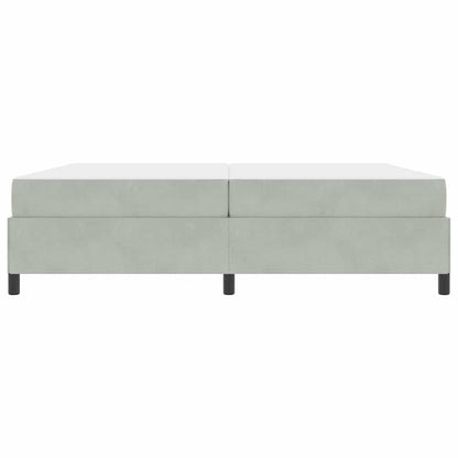 Bettrahmen Hellgrau 200 x 200 cm Stoff