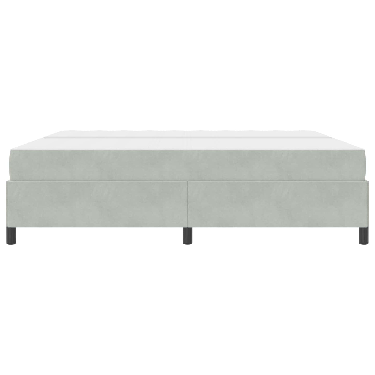 Bettrahmen Hellgrau 200 x 200 cm Stoff