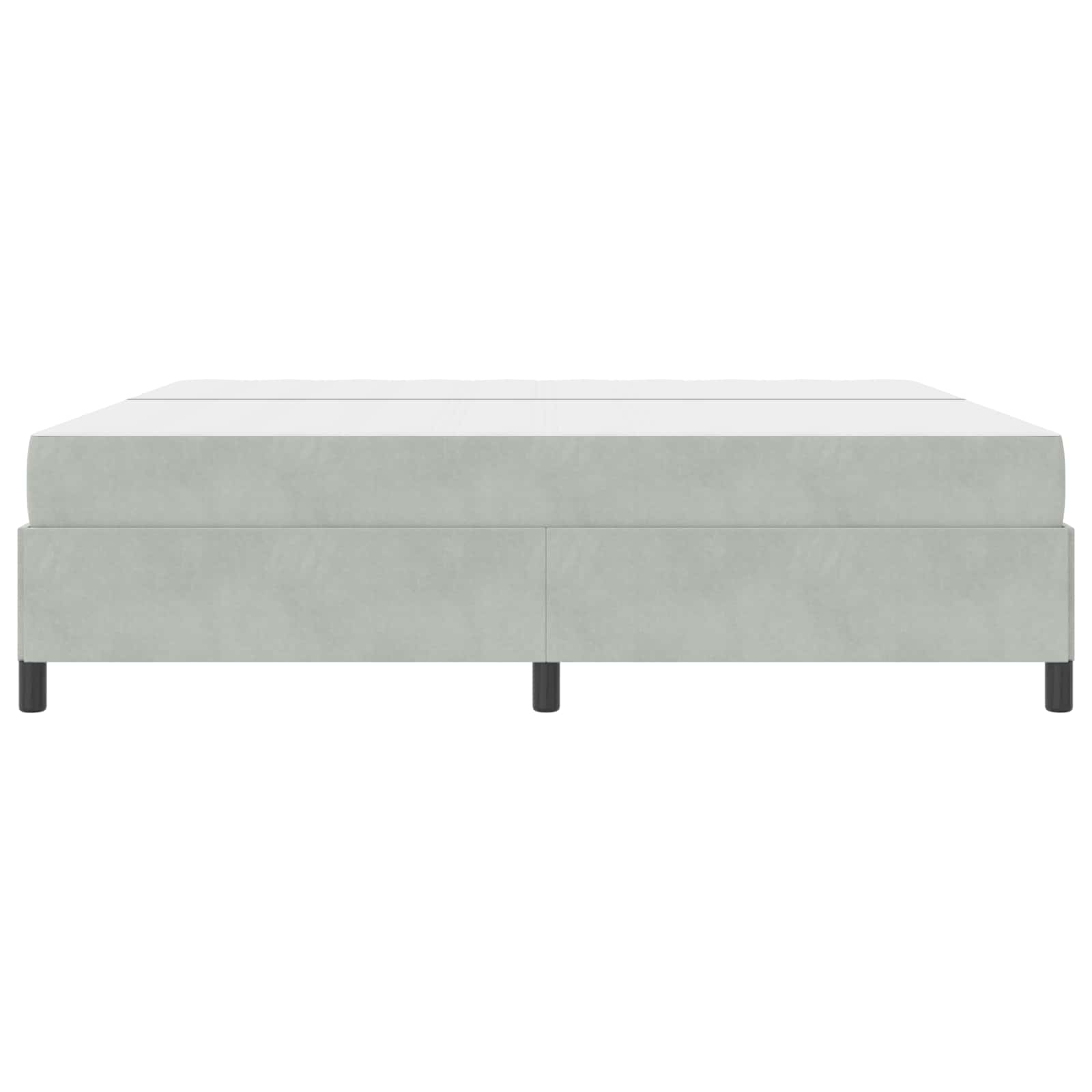 Bettrahmen Hellgrau 200 x 200 cm Stoff