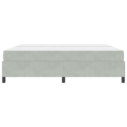 Bettrahmen Hellgrau 200 x 200 cm Stoff