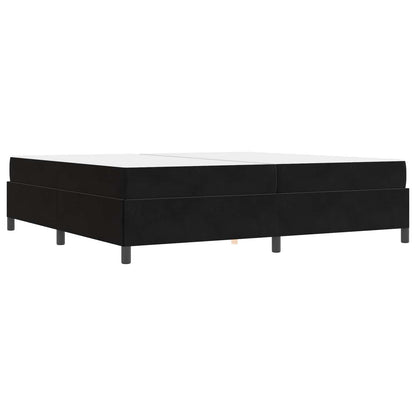 Bettrahmen mit Matratze Schwarz 200 x 200 cm Stoff