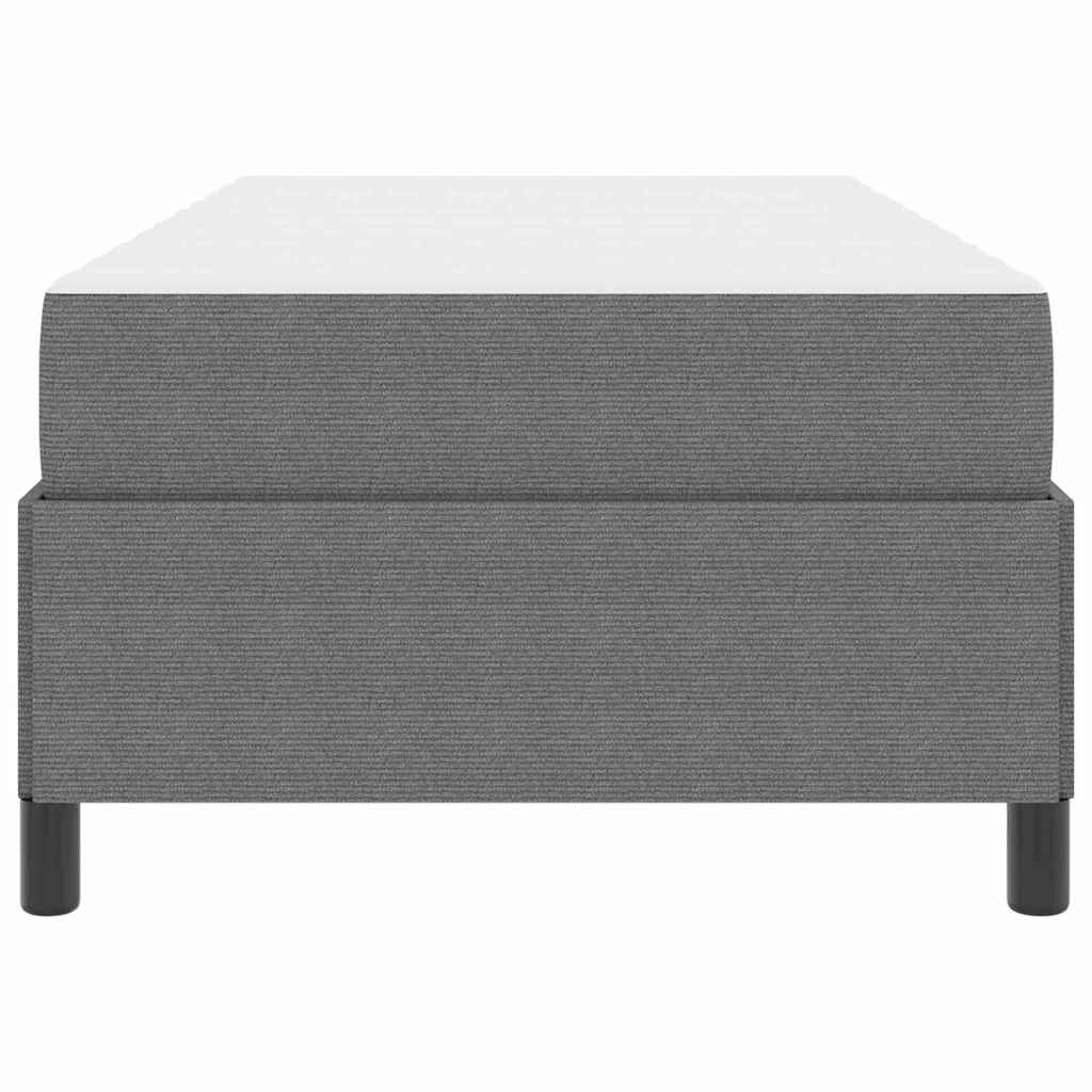 Bettgestell Hellgrau 90 x 200 cm Cordstoff