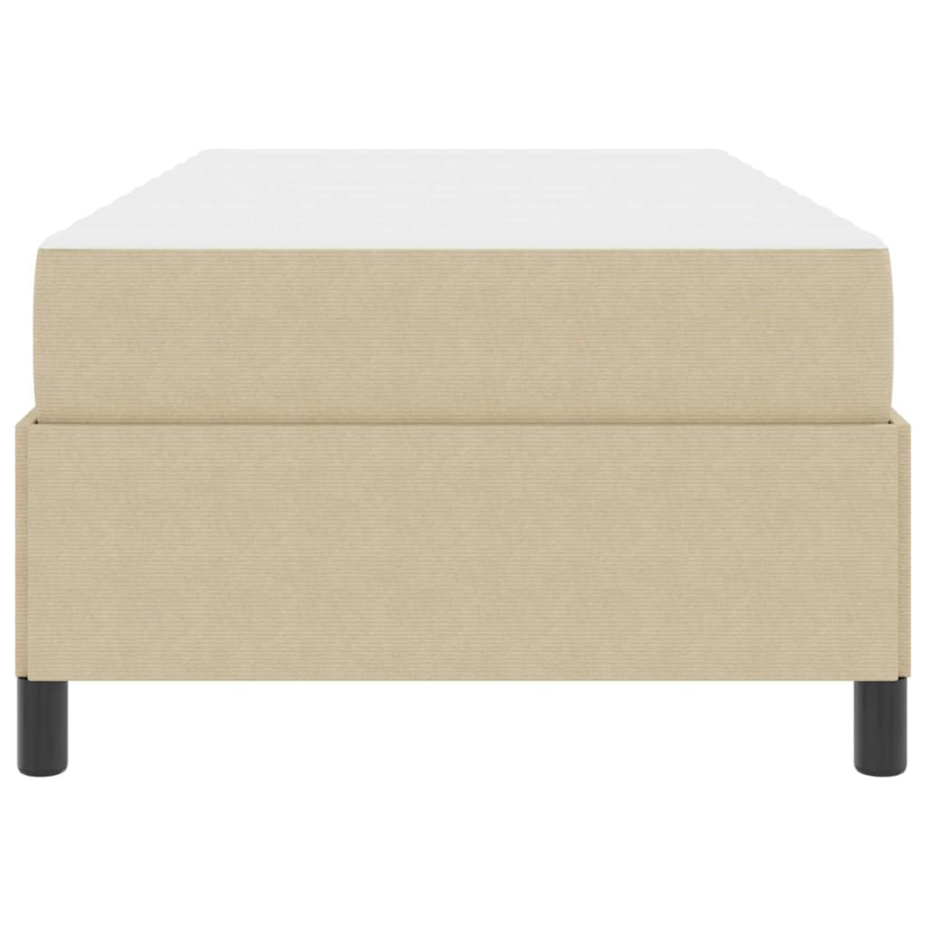 Bettgestell Hellgrün-Grau 90 x 200 cm Cordstoff