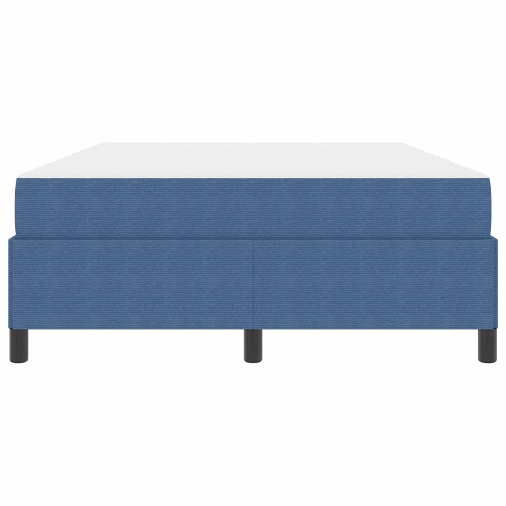 Bettrahmen mit Matratze Blau 140 x 190 cm Stoff