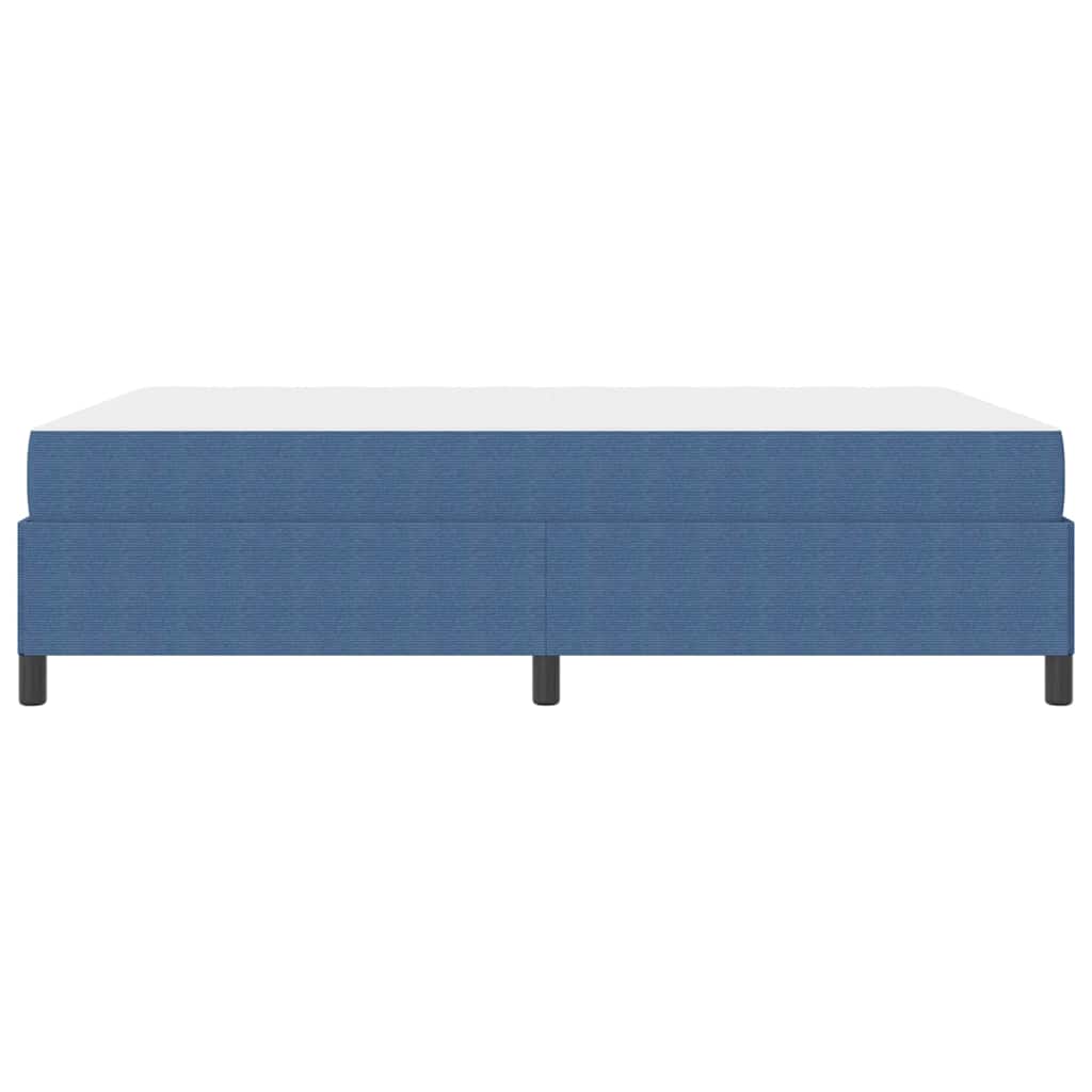 Bettrahmen mit Matratze Blau 140 x 190 cm Stoff