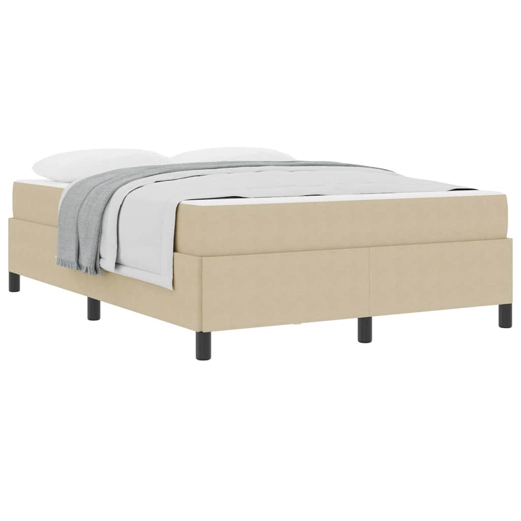 Bettgestell Hellgrün-Grau 160 x 200 cm Cordstoff