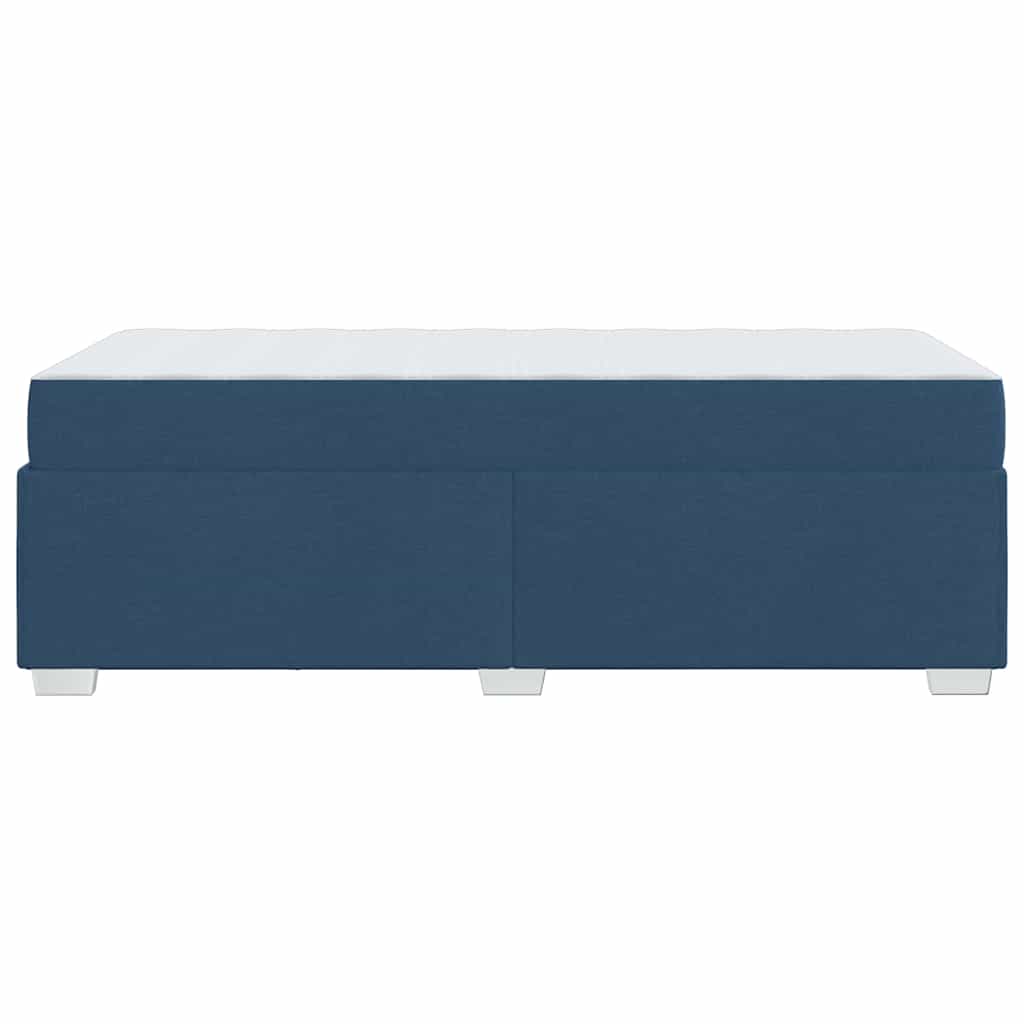 Bettrahmen mit Matratze Blau 90 x 200 cm Stoff