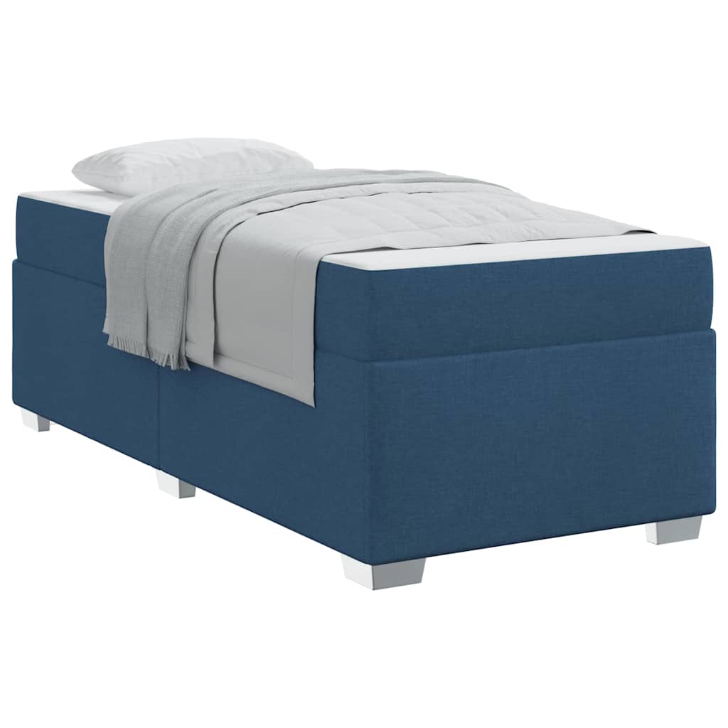 Bettgestell Blau 100 x 200 cm Stoff