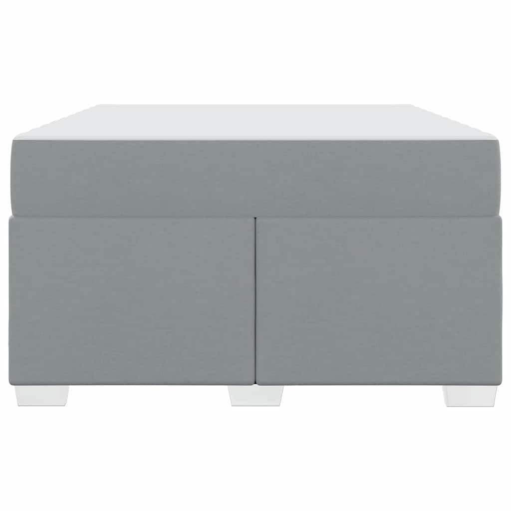 Bettgestell Hellgrau 120 x 190 cm Stoff