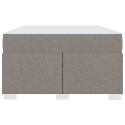 Bettrahmen mit Matratze Taupe 120 x 190 cm Stoff