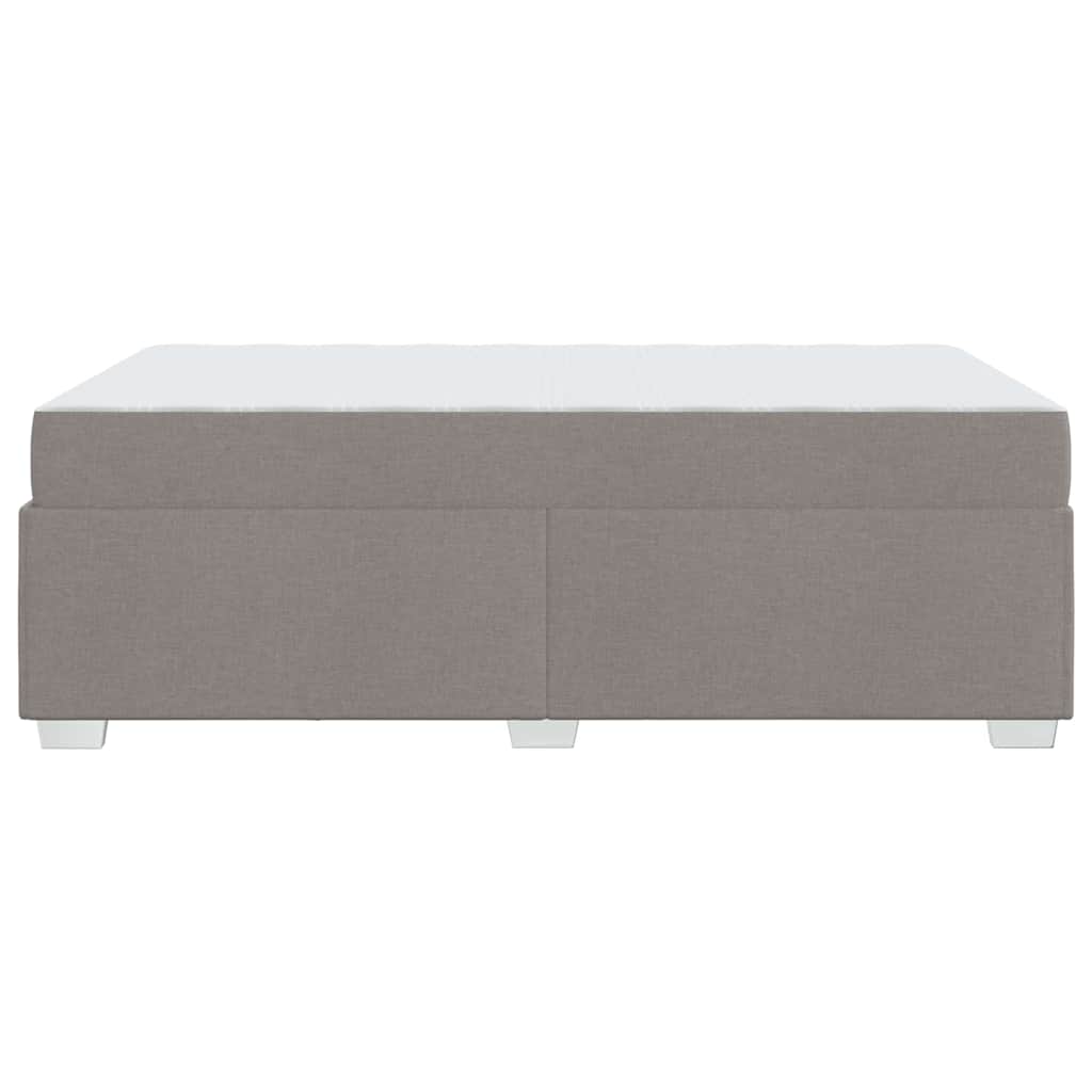Bettrahmen mit Matratze Taupe 120 x 190 cm Stoff