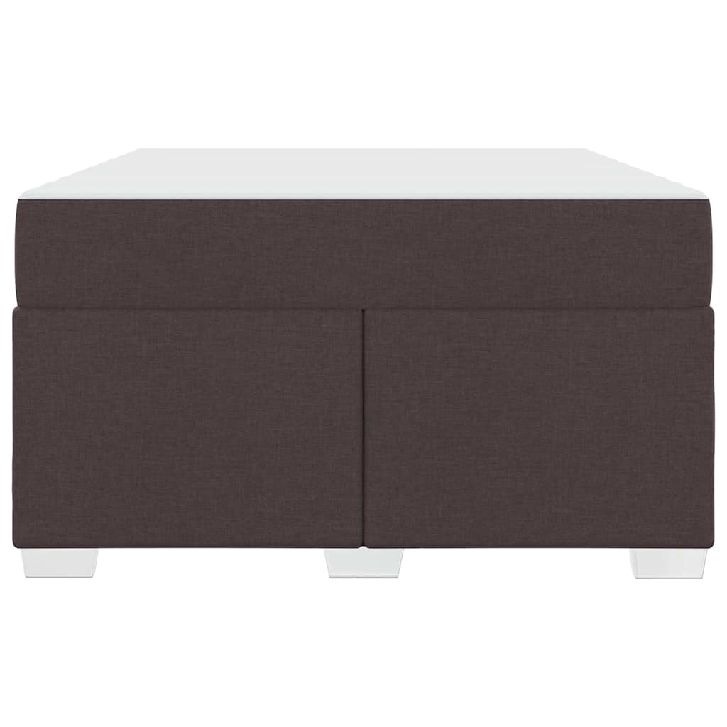 Bettgestell Dunkelbraun 120 x 200 cm Stoff