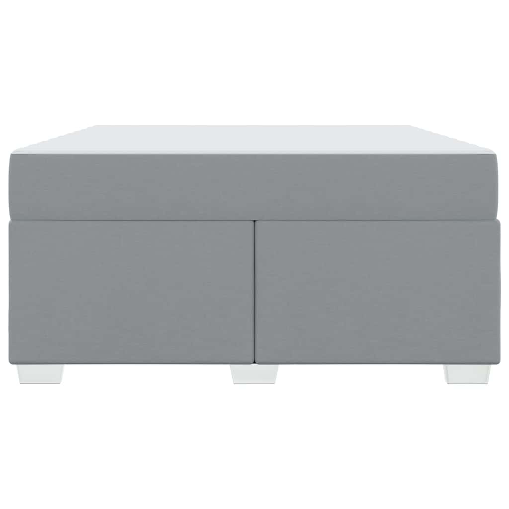 Bettgestell Hellgrau 160 x 200 cm Stoff