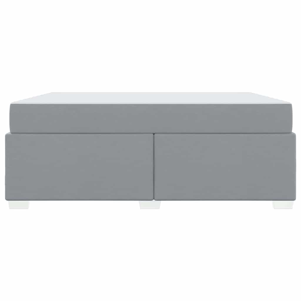 Bettgestell Hellgrau 180 x 200 cm Stoff