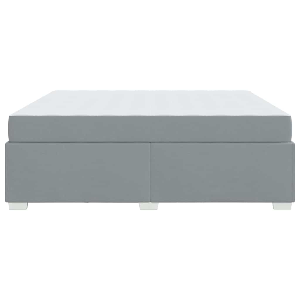 Bettgestell Hellgrau 180 x 200 cm Stoff