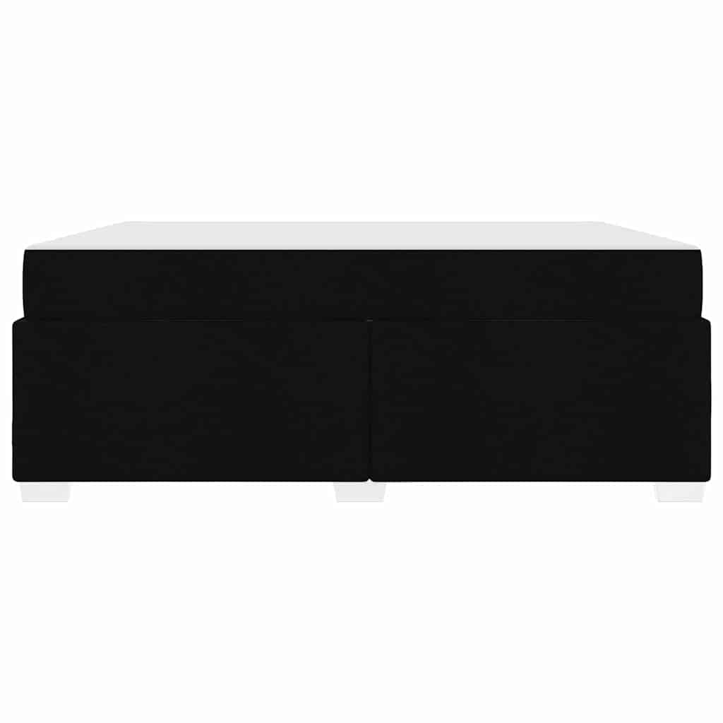 Bettrahmen mit Matratze Schwarz 180 x 200 cm Stoff