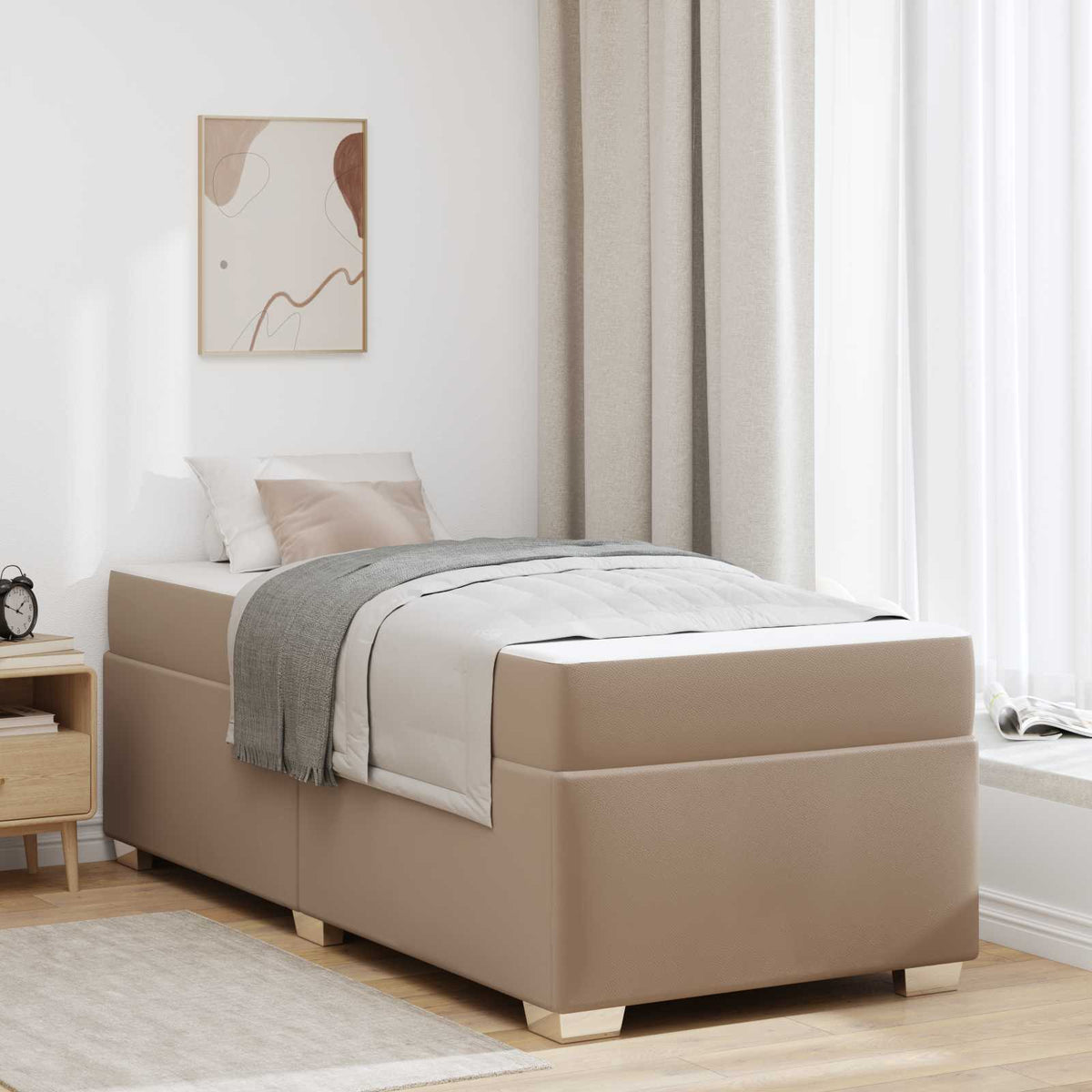 Bettrahmen Cappuccino 90 x 200 cm PVC