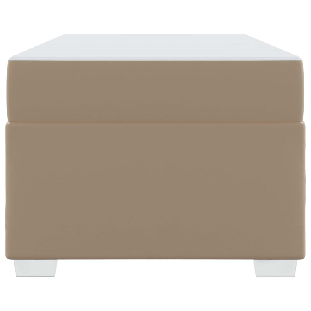 Bettgestell Cappuccino 100 x 200 cm Kunstleder