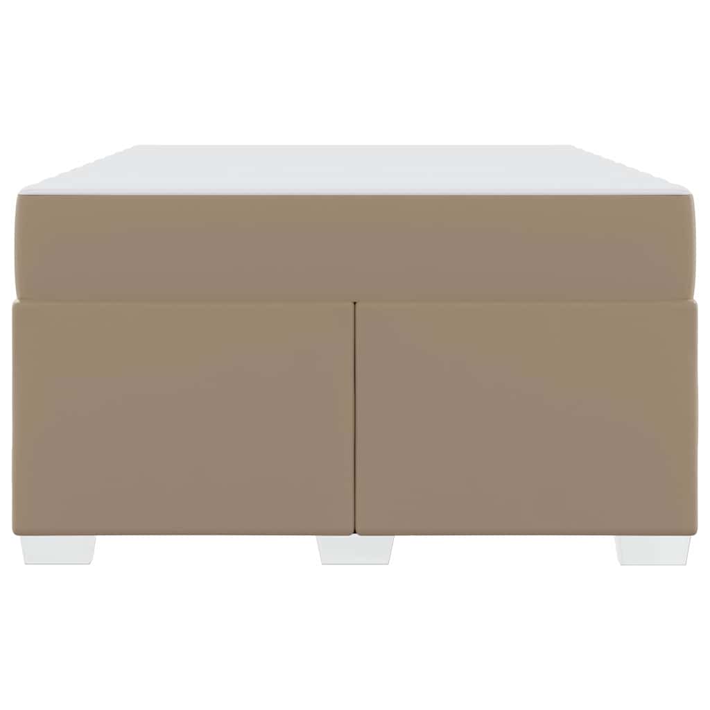 Bettgestell Cappuccino 120 x 190 cm Kunstleder