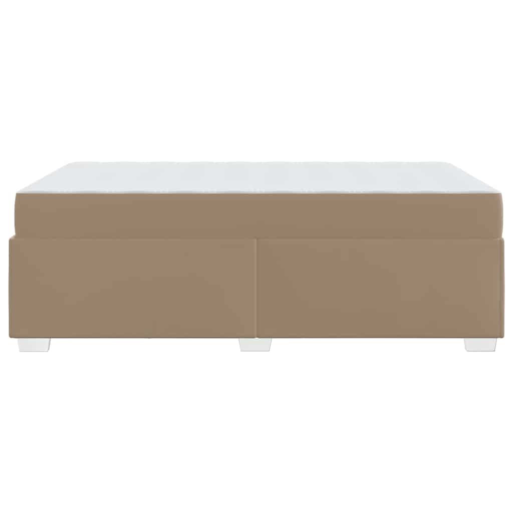 Bettgestell Cappuccino 120 x 190 cm Kunstleder