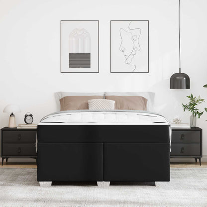 Bettrahmen Schwarz 160 x 200 cm PVC