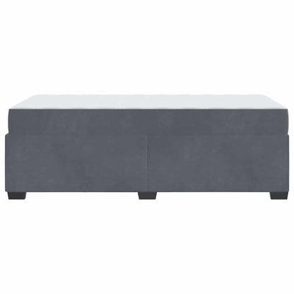 Bettrahmen mit Matratze Dunkelgrau 80 x 200 cm Stoff