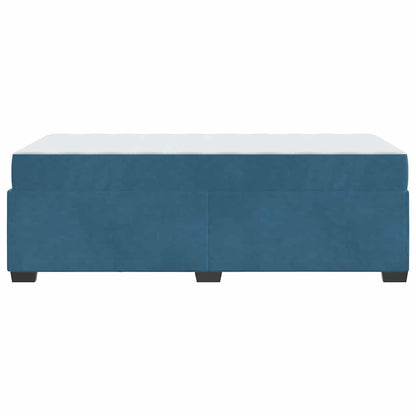 Bettrahmen mit Matratze Dunkelblau 90 x 200 cm Stoff