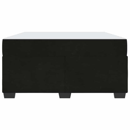 Bettrahmen mit Matratze Schwarz 160 x 200 cm Stoff