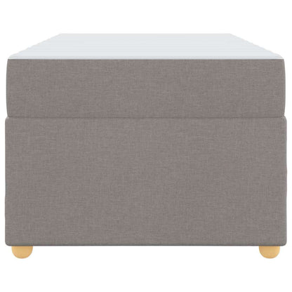 Bettrahmen mit Matratze Taupe 90 x 190 cm Stoff