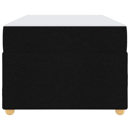 Bettrahmen mit Matratze Schwarz 90 x 200 cm Stoff