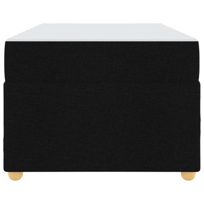 Bettrahmen mit Matratze Schwarz 100 x 200 cm Stoff