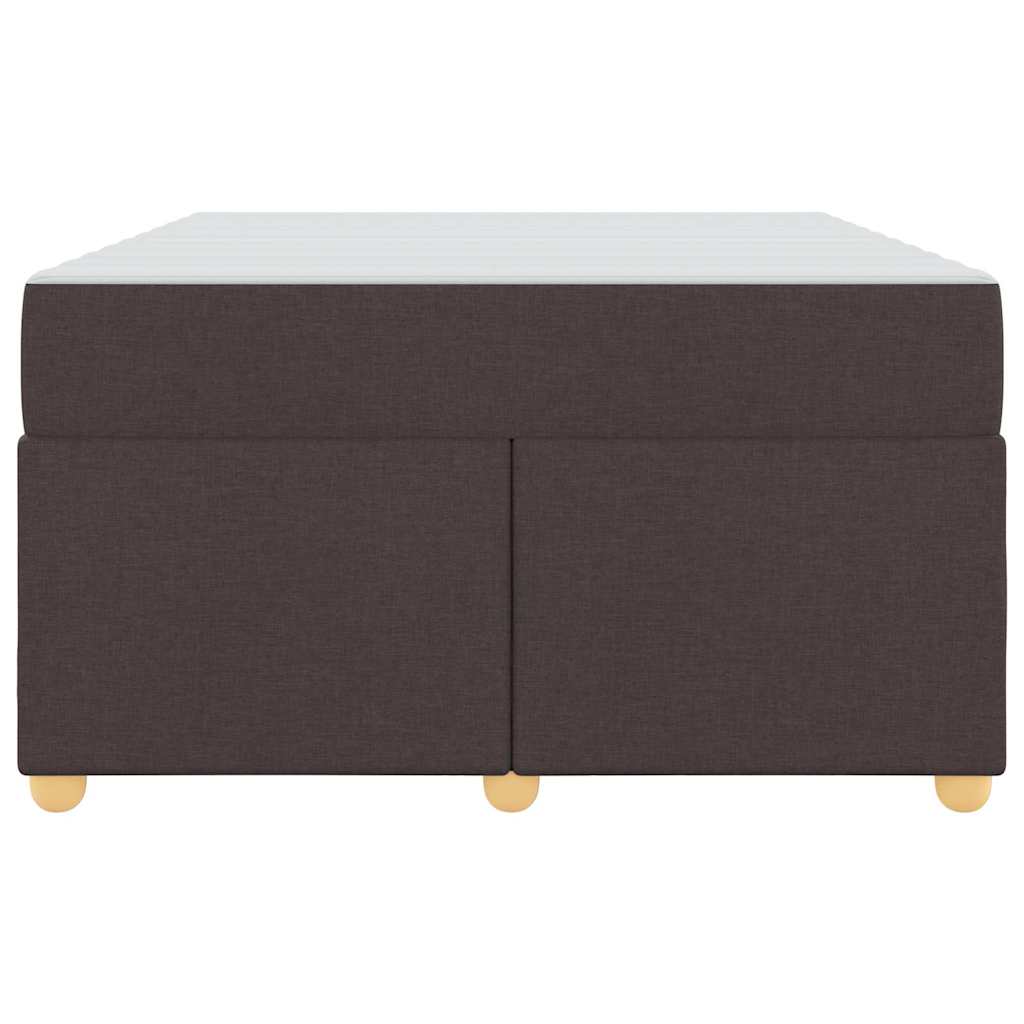 Bettgestell mit Matratze Dunkelbraun 120 x 190 cm Stoff