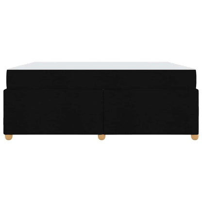 Bettrahmen mit Matratze Schwarz 180 x 200 cm Stoff